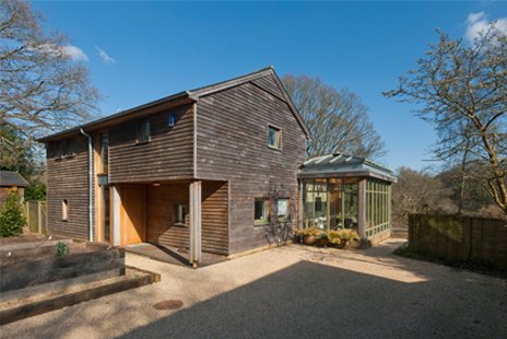 use of timber in a contemporary home