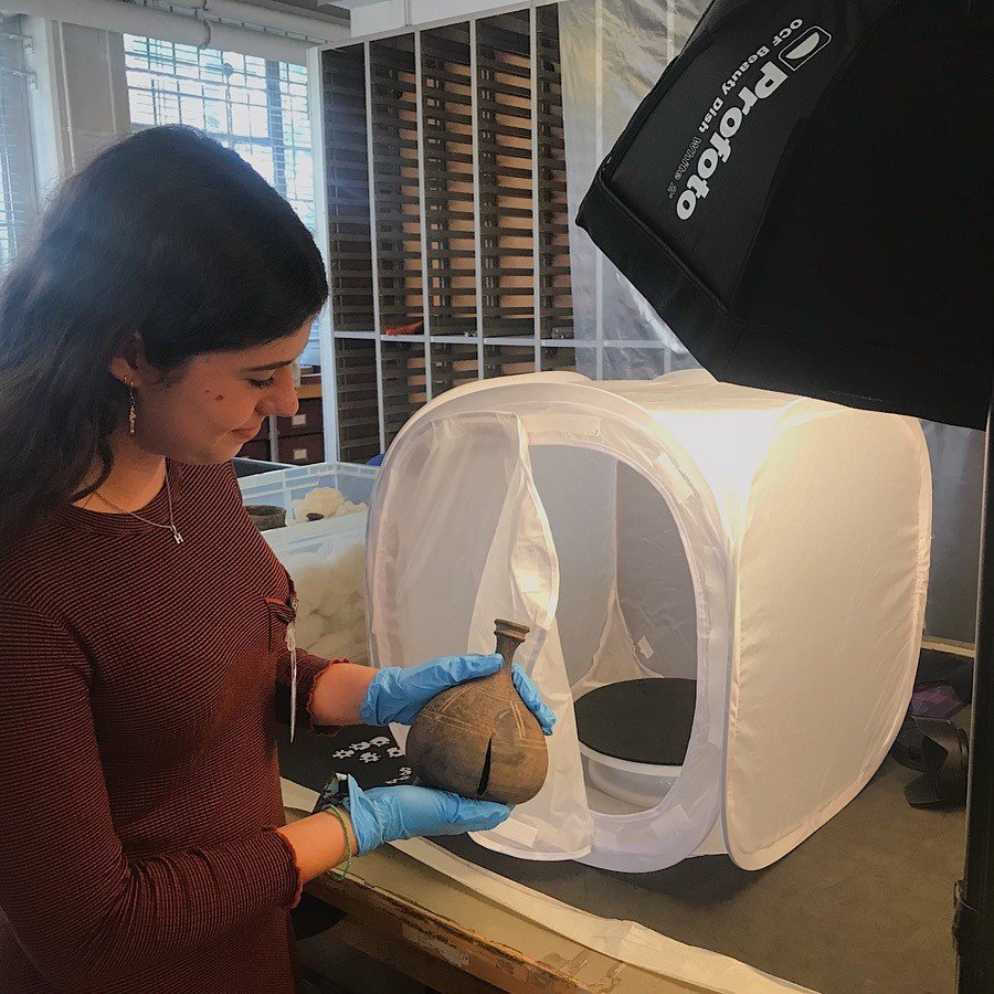 A photo of Hannah Makin at the British Museum