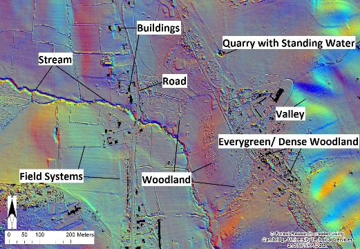 LiDAR feature map labelled