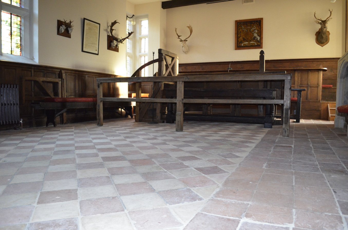 Verderers Hall after restoration work to the floor Verderers Hall after restoration work to the floor