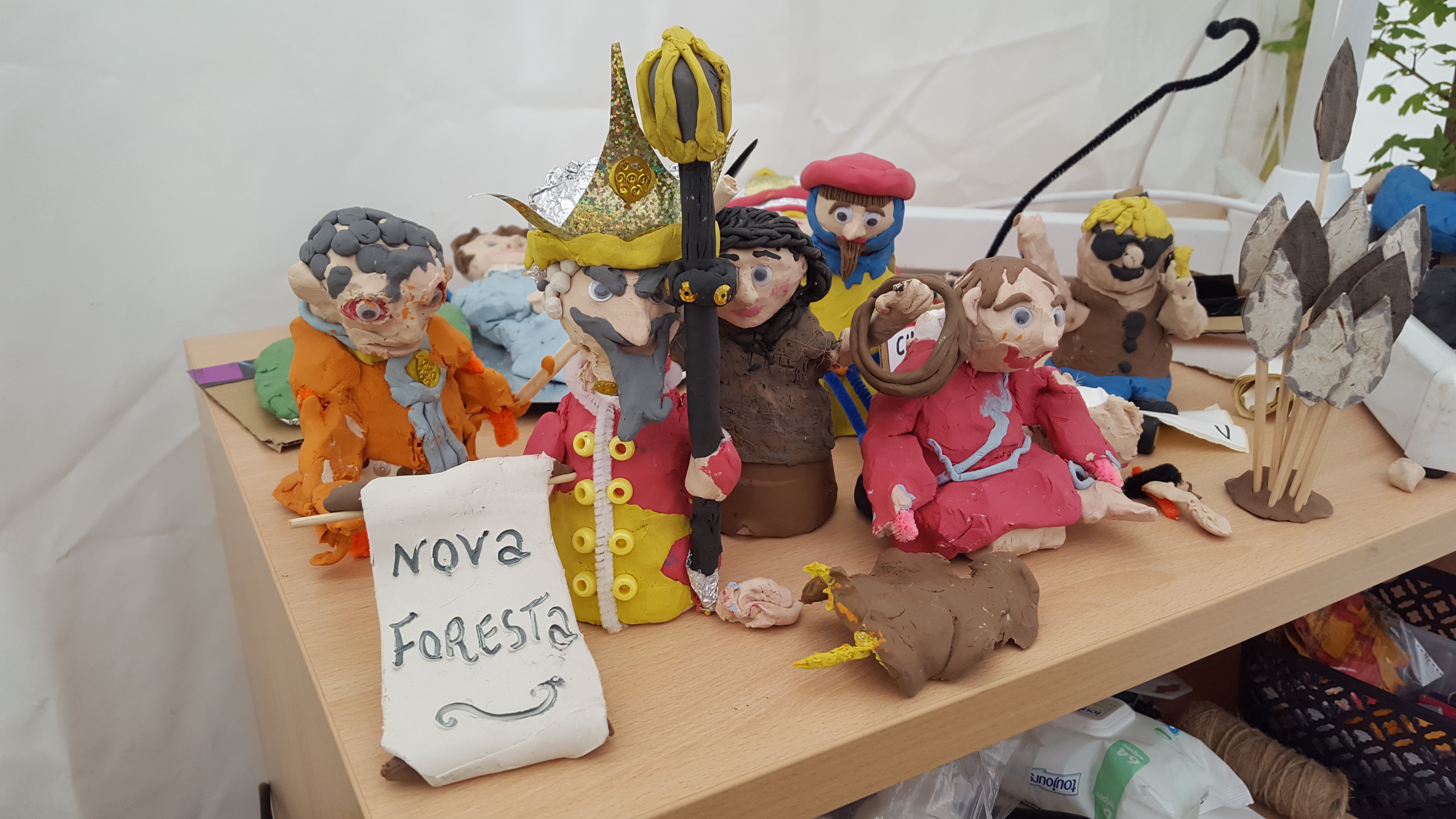 Some of the models from the stop start animation station at the 2017 New Forest Show