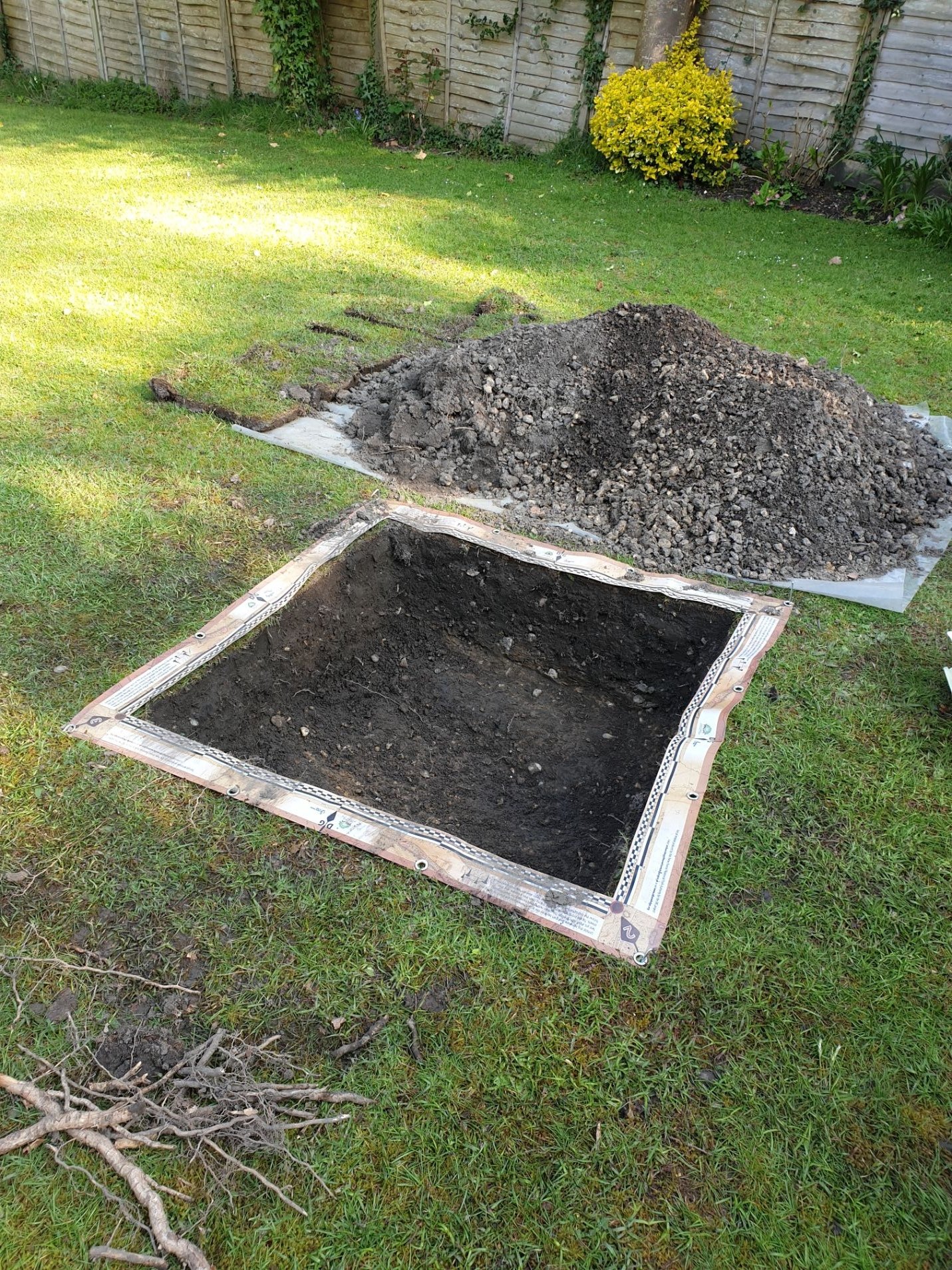 Test pit 6 open Dig Burley