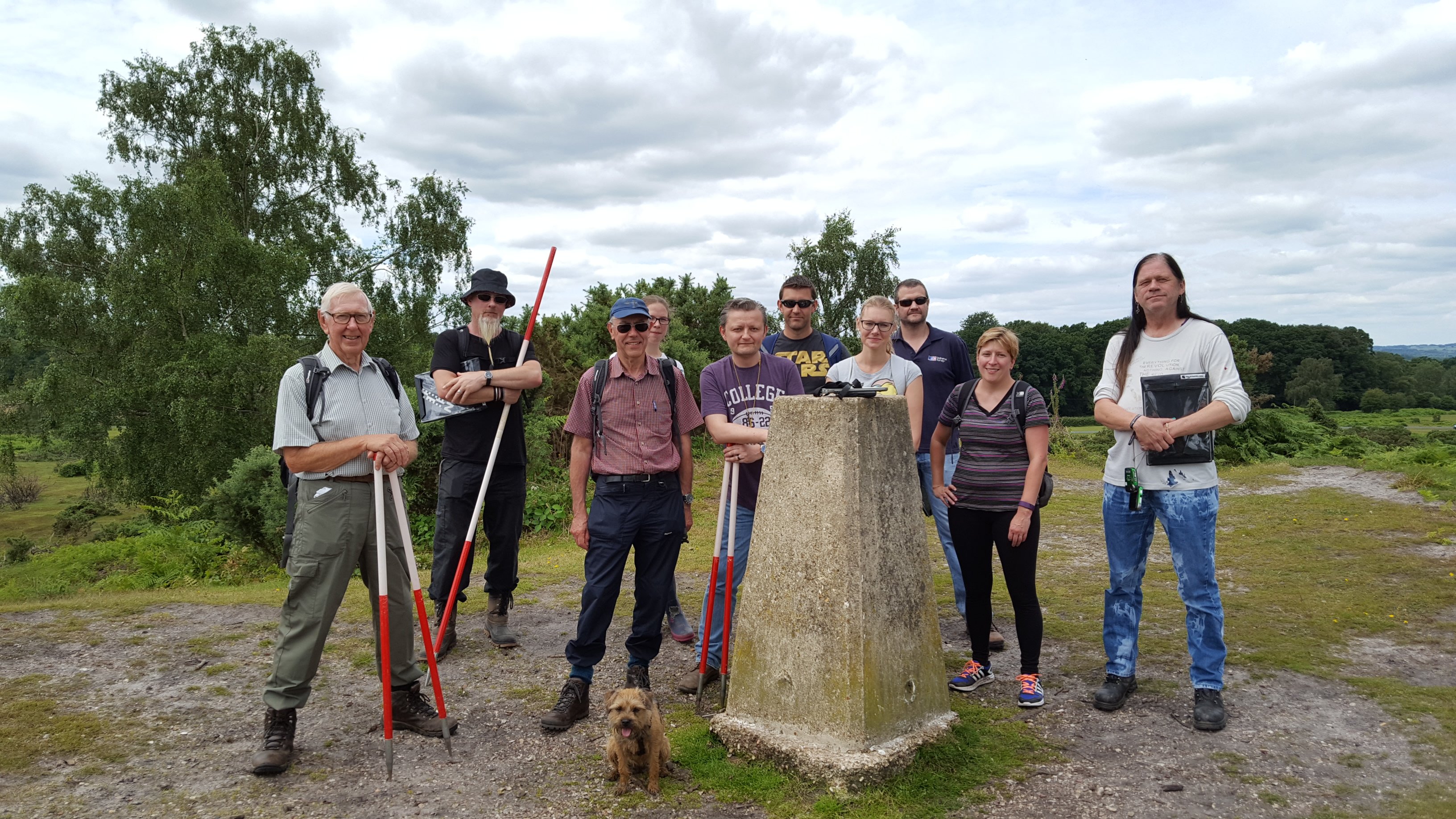 Volunteers surveying Stagbury