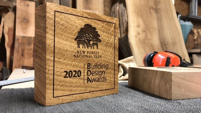 Local company BearWood made the plaques from local oak New Forest company BearWood created the awards from local oak