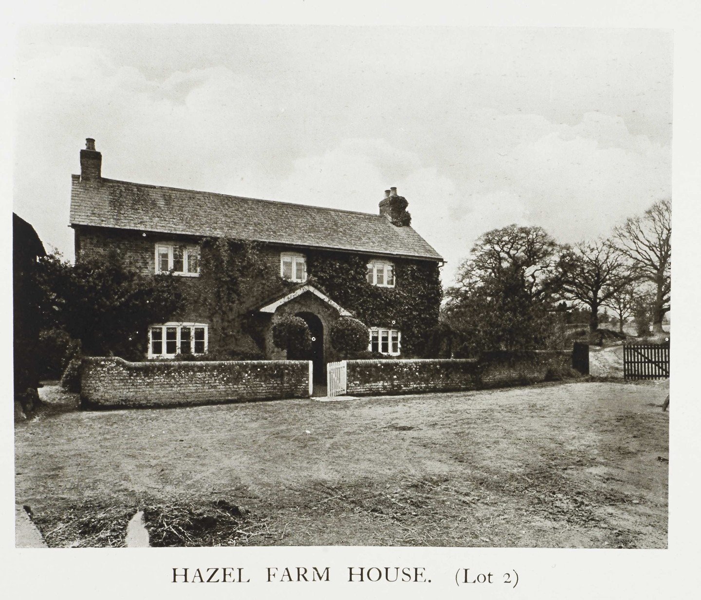 Historic photograph of Hazel Farm House