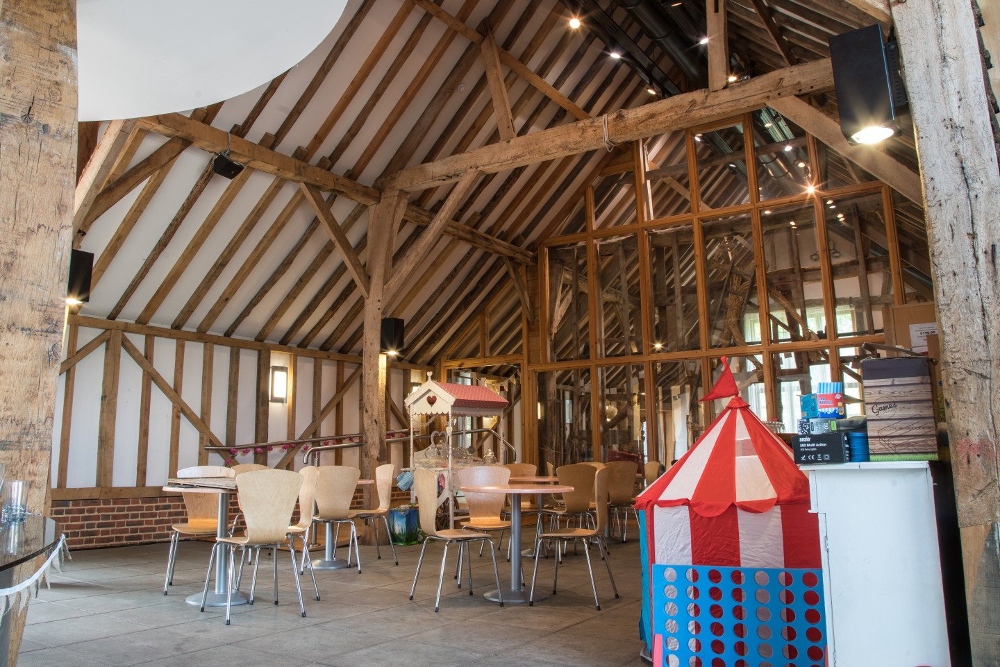 Interior of a barn