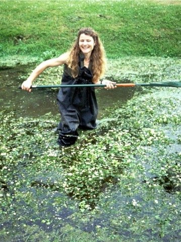Trudi in a pond Trudi in a pond