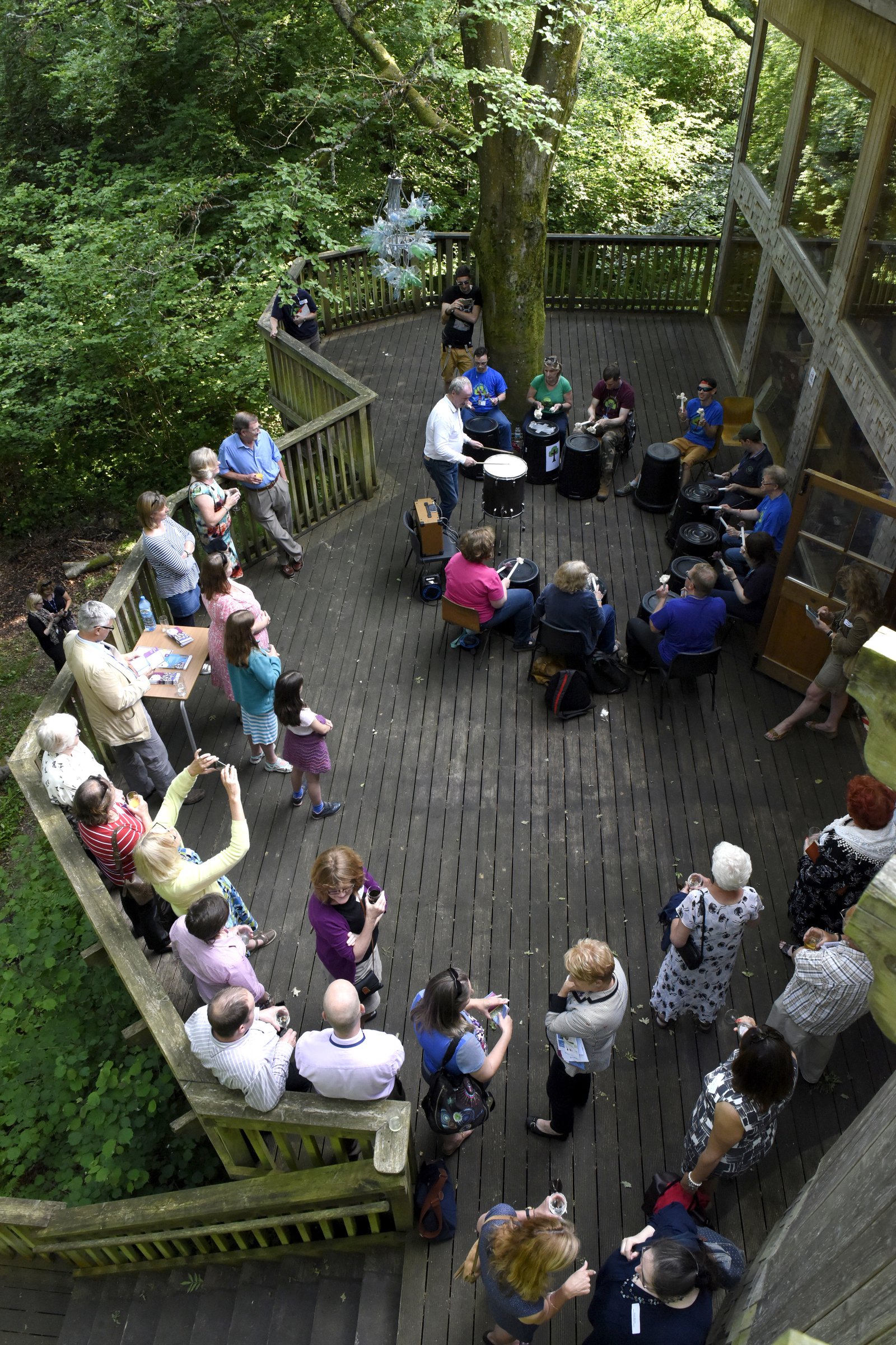 Watching performances at the New Forest Arts Festival launch