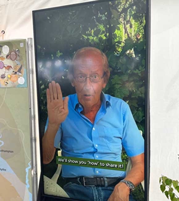 Our Nature Story video display at the New Forest show