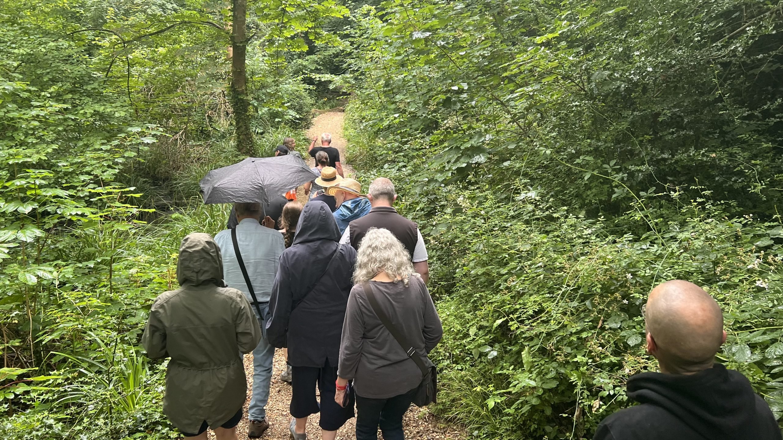Guardians of the Greenway in Shoreburs (credit SNPC) A group of people walking along a path in Shoreburs, Southampton