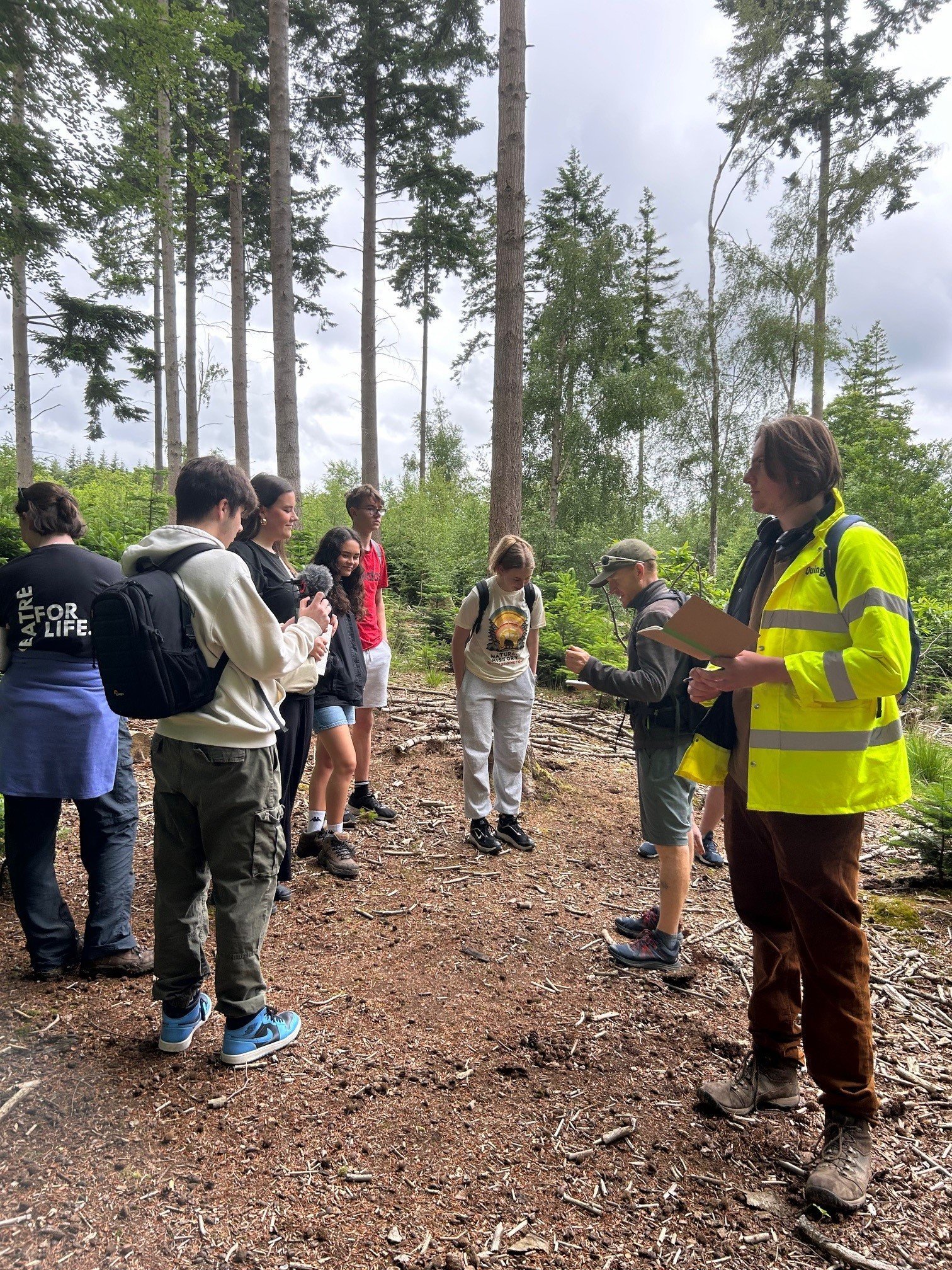 New Forest guided walk and poetry with NPA, Ashurst (credit TFL) A guided walk in the New Forest led by the NPA with a group of young people exploring the natural landscape and listening to poetry
