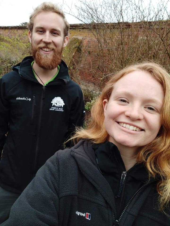 A selfie of former New Forest apprentice rangers Hayden and Jake