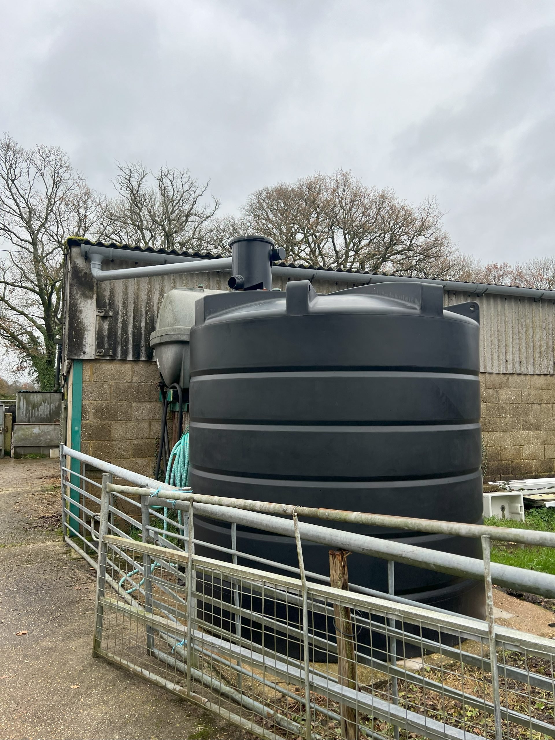 10,000 litre rainwater harvesting tank Holly Farm Tank 1