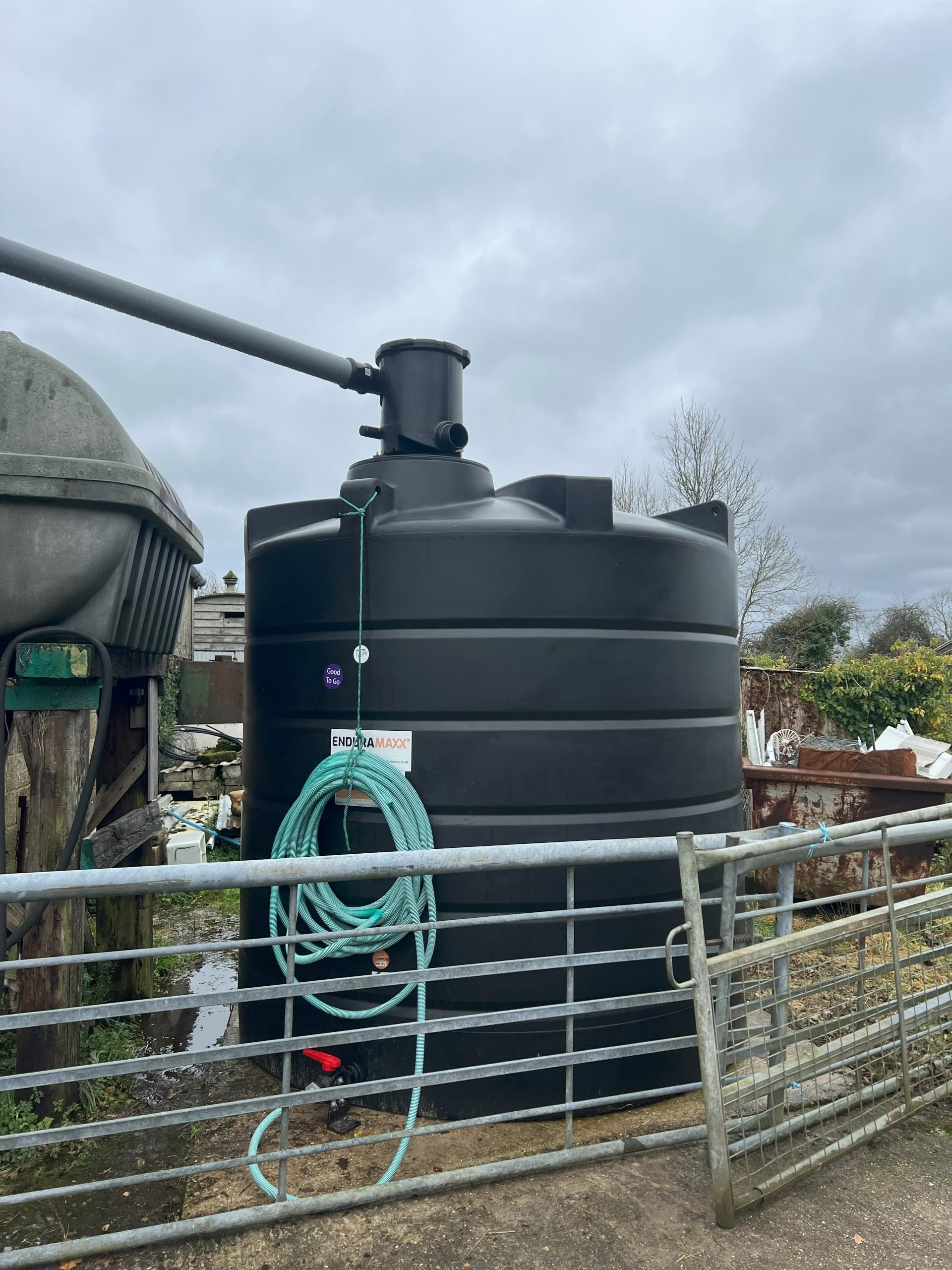 10,000 litre rainwater harvesting tank Holly Farm Water Tank