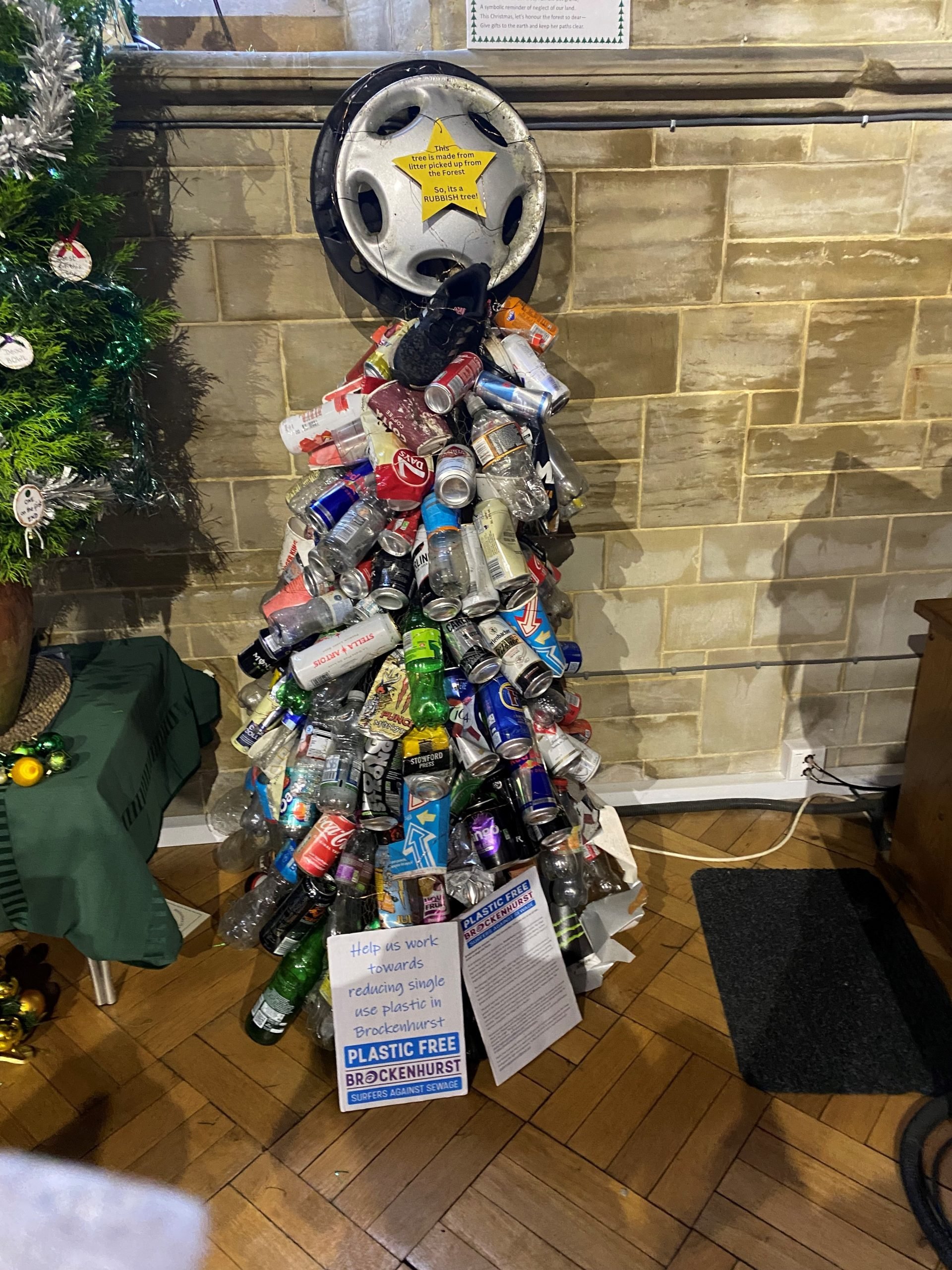 Rubbish tree A tree made up of rubbish