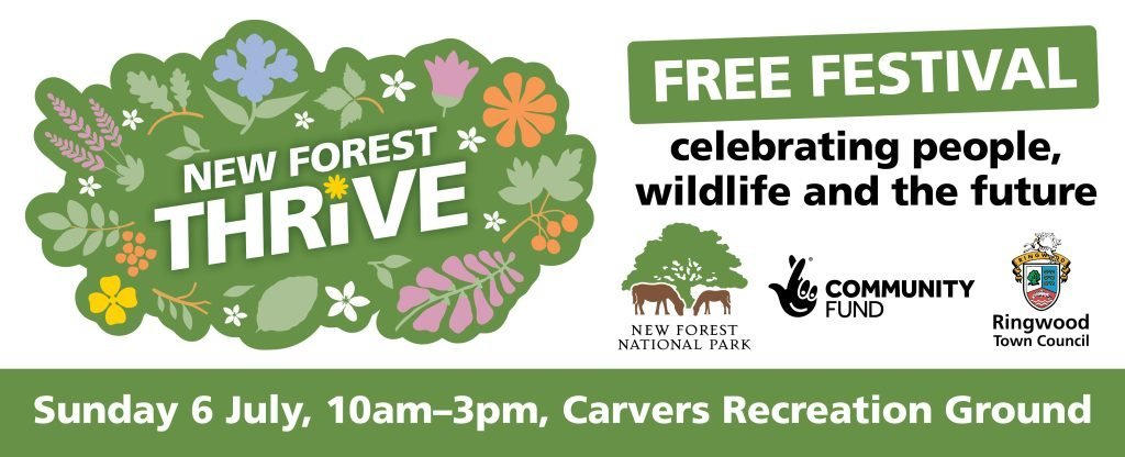 New Forest Thrive festival promotional banner.