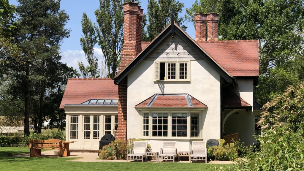 Renovated older building on a sunny day