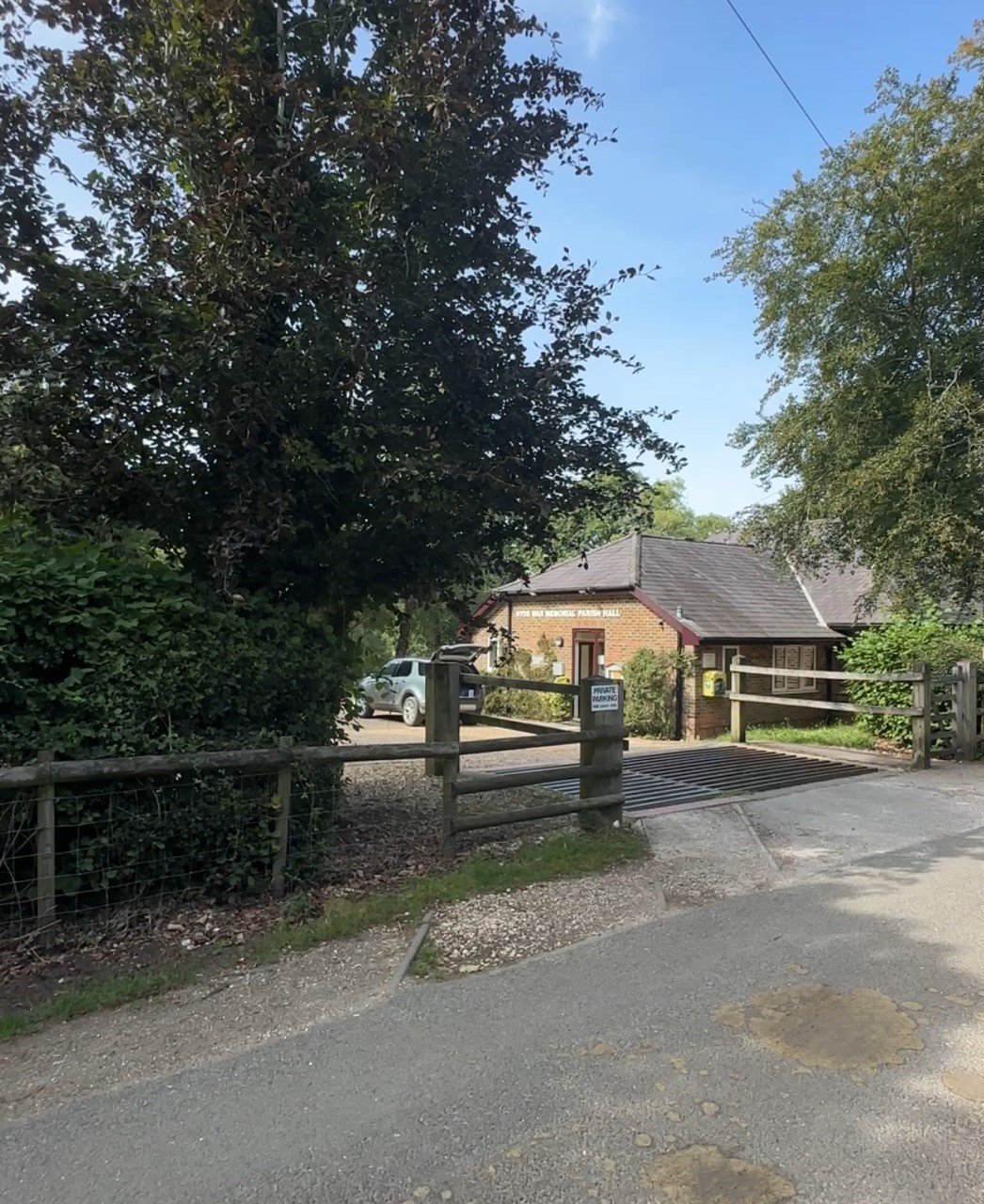 Hyde Memorial Hall from the road
