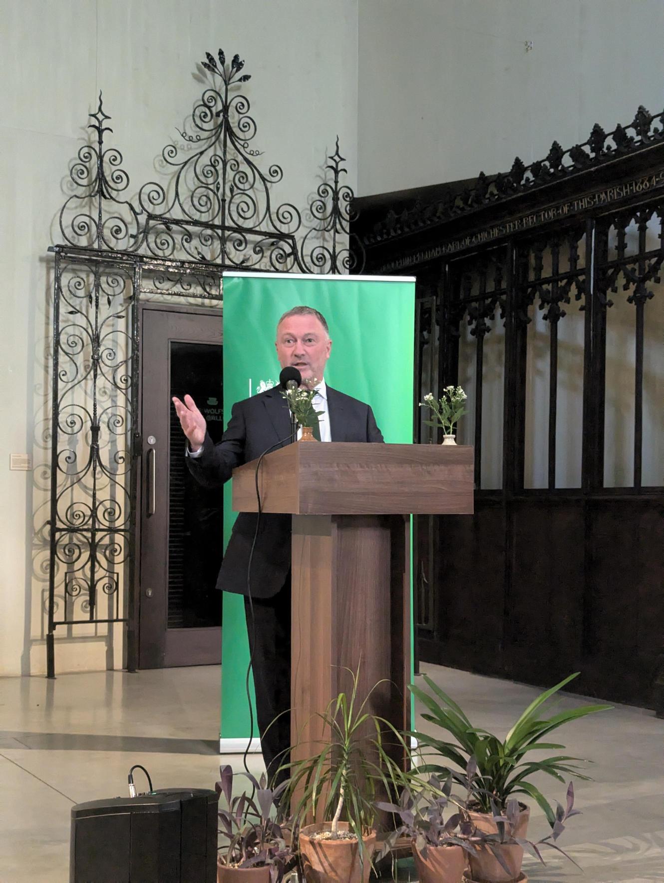 Secretary of State for the Department for Environment, Food and Rural Affairs, The Rt Hon Steve Reed OBE MP.