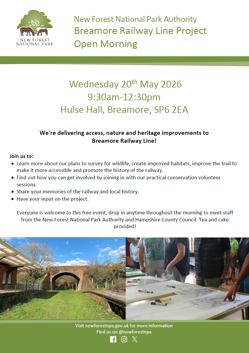 Breamore Railway Line May 2026 open morning flyer