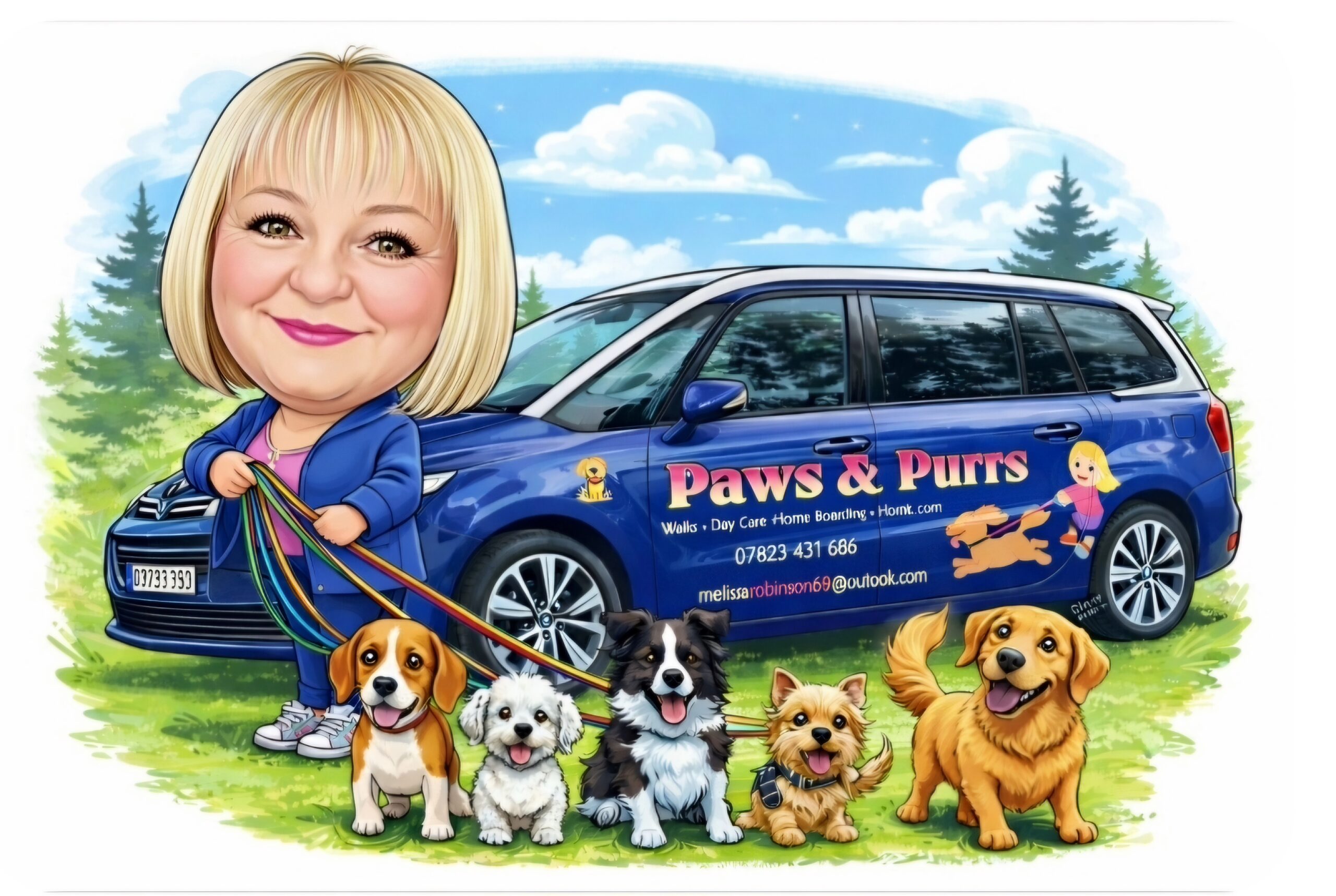 Paws and Purrs logo