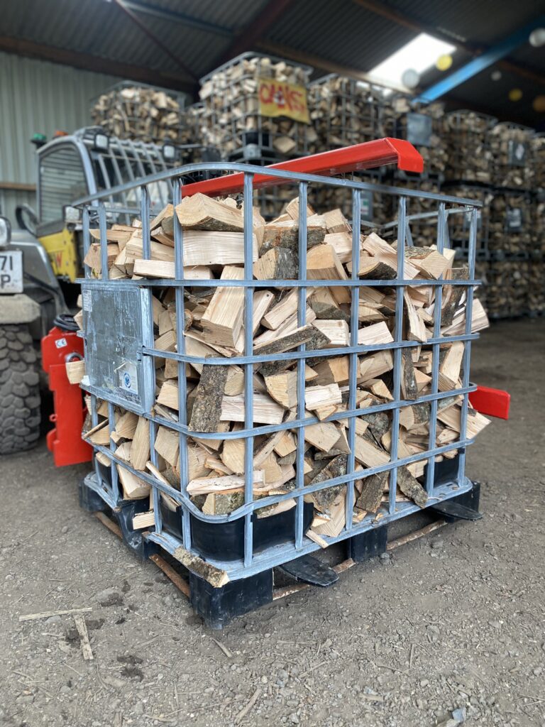 warehouse with machinery processing wood