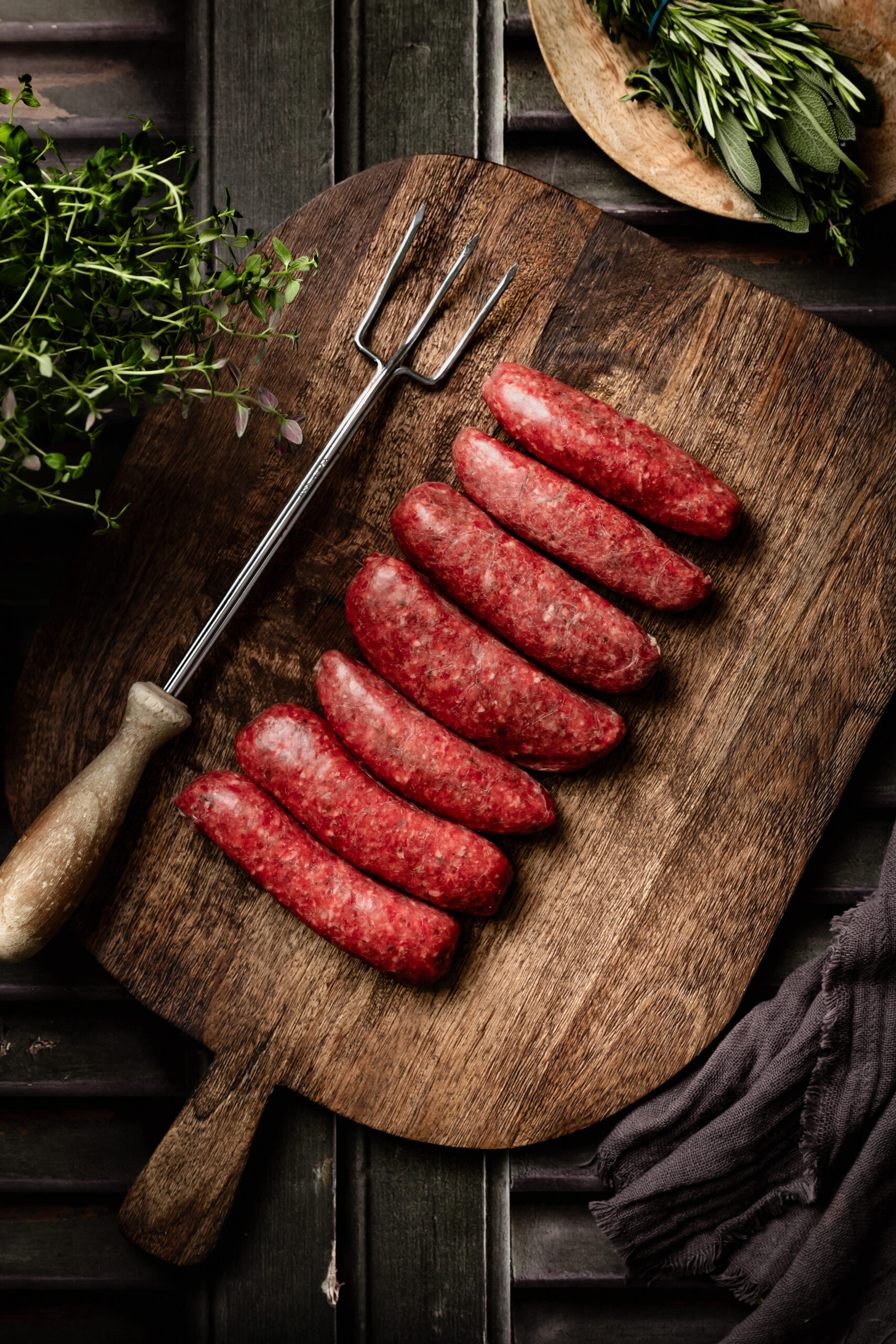 venison sausages