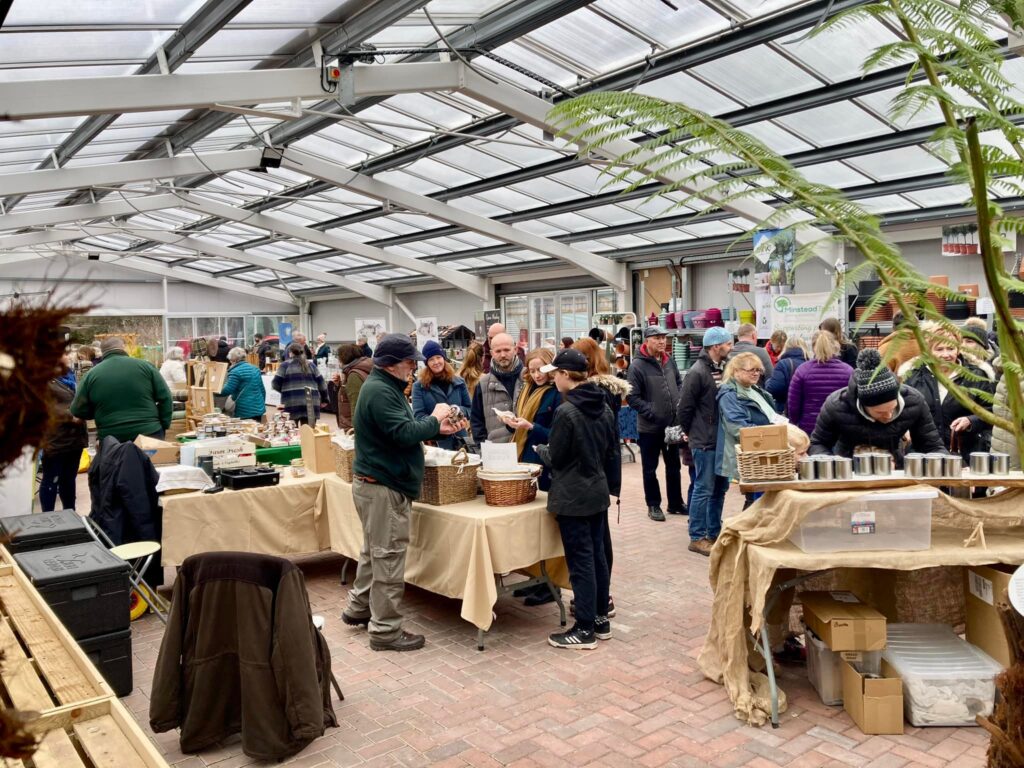 Indoor market scene